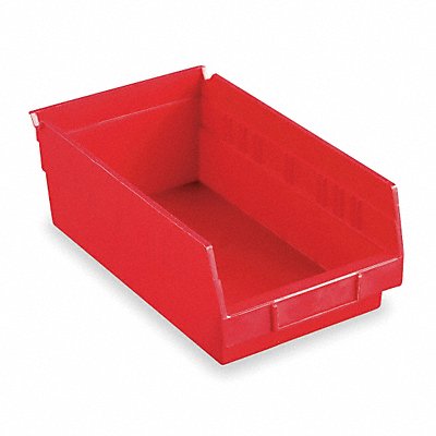 AKRO-MILS 30150RED F8877 Shelf Bin Red Industrial Grade Poly 4 in