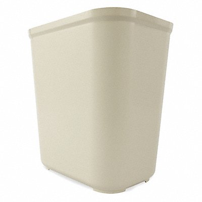 RUBBERMAID COMMERCIAL PRODUCTS FG254300BEIG F8449 Wastebasket Rectangular 7 gal Beige