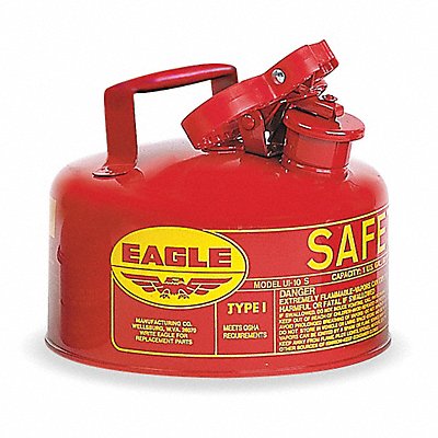 EAGLE UI10S Type I Safety Can 1 gal Red 8 H 9 OD