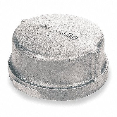 GRAINGER 2WJ68 Round Cap Malleable Iron 3 in FNPT
