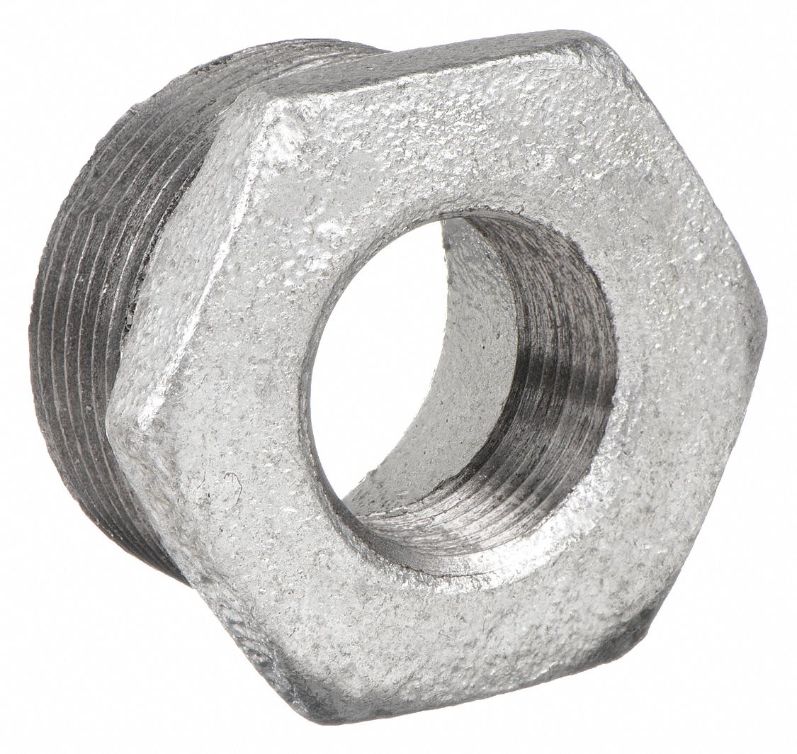 GRAINGER 511986HN Hex Bushing 2 x 1 1/4 InGalvanised
