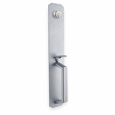 DORMAKABA QET165L626SCKD Escutcheon Pull w/Lock and Thumbpiece