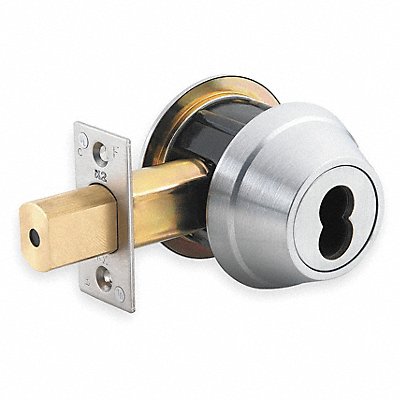 DORMAKABA QDB281626S4DBSLC Deadbolt Less Cylinder HD Satin Chrome