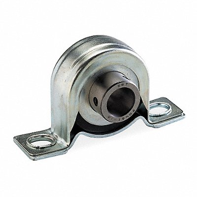 DAYTON 2X403 Pillow Block Bearing 1/2 in Bore Steel