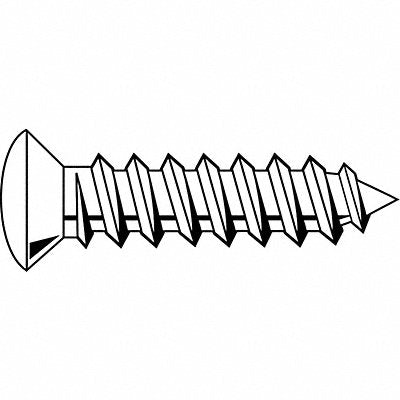 GRAINGER SMPOI0800500100P Sheet Metal Screw Scrw Sz #8 Zinc 1/2 L PK100