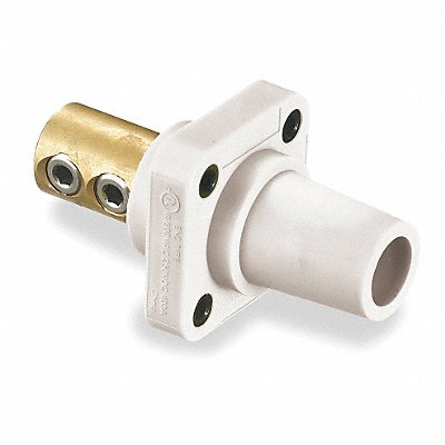 HUBBELL HBLFRW Receptacle White Female Double Set Screw 400 A