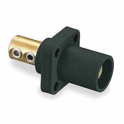 HUBBELL HBLMRBK Receptacle Black Male Double Set Screw 400 A