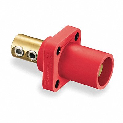 HUBBELL HBLMRR Receptacle Red Male Double Set Screw 400 A