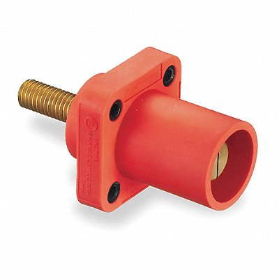 HUBBELL HBLMRSR Receptacle Red Male Double Set Screw 400 A