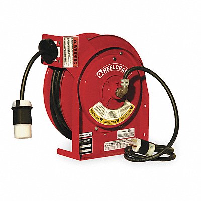 REELCRAFT L45451233ASB Cord Reel 45ft 12 AWG Connector 120VAC