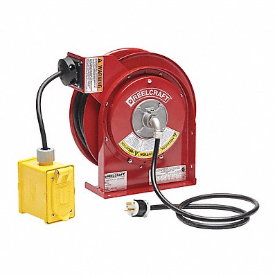 REELCRAFT L45451237A Cord Reel 45ft 12 AWG GFCI 120VAC
