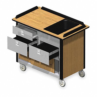 LAKESIDE 69030LM Hydration Cart 44 1/2 in L SS
