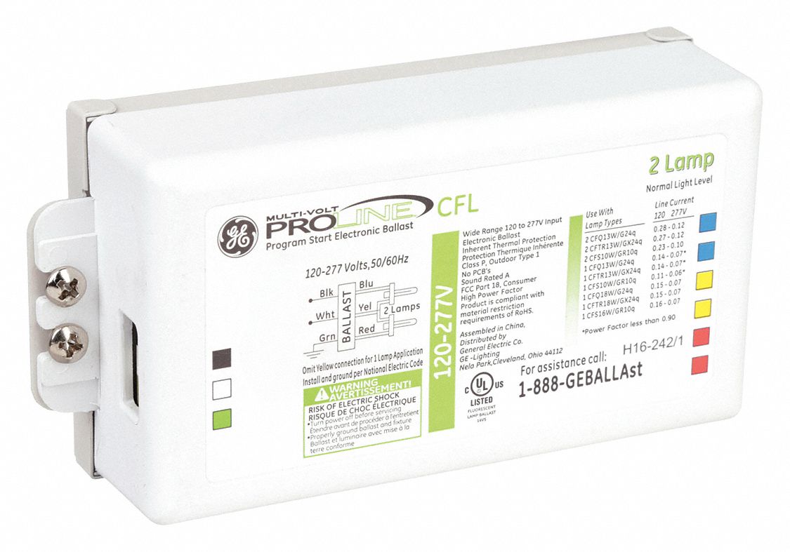 GE LAMPS GEC226MVPS3W CFL Ballast Programmed Start 26W 2 Bulbs