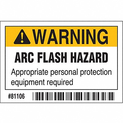 BRADY 81106 Label 2 in x 3 in Polyester PK10