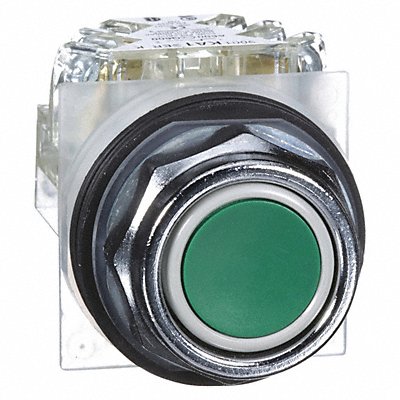 SCHNEIDER ELECTRIC 9001KR1GH13 H7068 Flush Push Button Operator Non Illuminated Grn SPDT