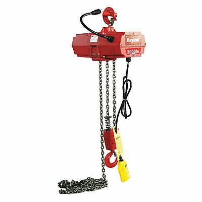 DAYTON 2GTD9 Electric Chain Hoist 2000 lb 20 ft.