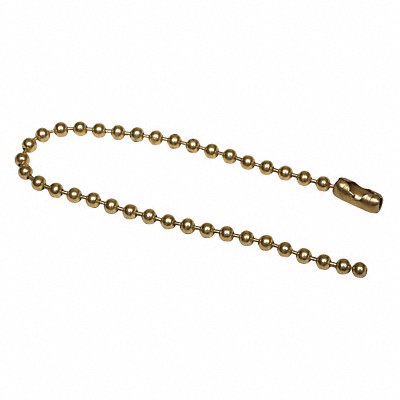 GRAINGER 2YB24 Beaded Chain 4 1/2 in L Iron PK100