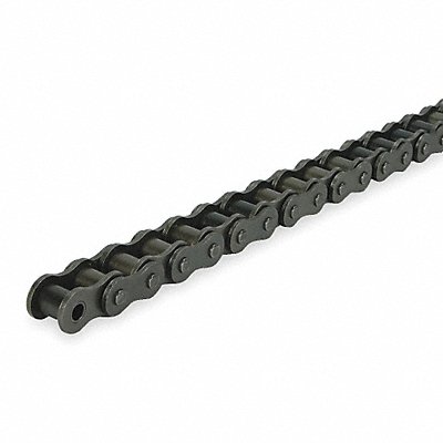 DAYTON 2YDX9 Roller Chain 100ft Riveted Pin Steel