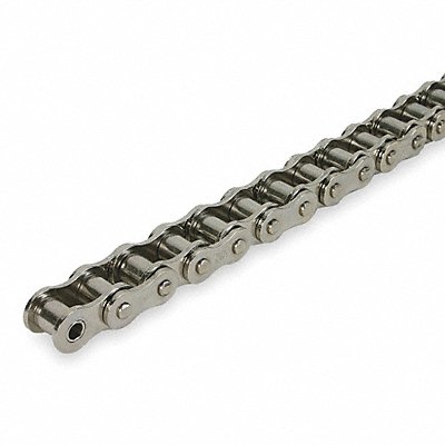 DAYTON 2YDZ2 Roller Chain 10ft Riveted Pin Steel