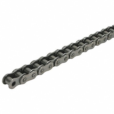 DAYTON 2YDZ5 Roller Chain 10ft Riveted Pin SS