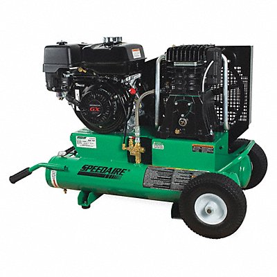 SPEEDAIRE AS2PH0808G Portable Gas Air Compressor 2 Stage 9 hp