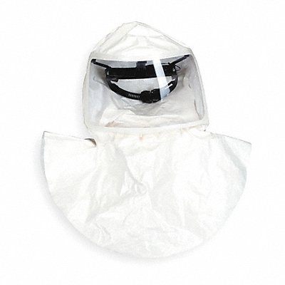 MSA 10083382 Double Bib Hood White PK4