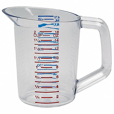 RUBBERMAID COMMERCIAL PRODUCTS FG321500CLR Measuring Cup Clear Plastic