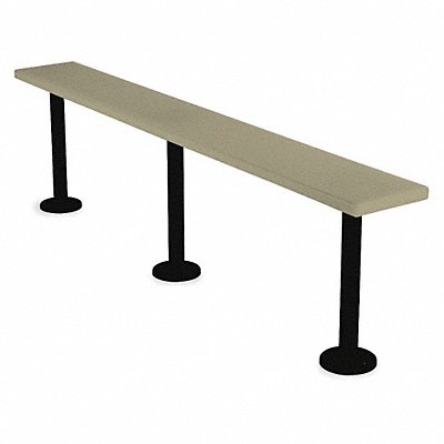 BRADLEY PED9572202 F9051 Pedestal Bench 6ft Wide Beige
