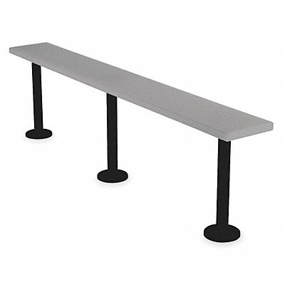 BRADLEY PED9572200 F9051 Pedestal Bench 6ft Wide Grey