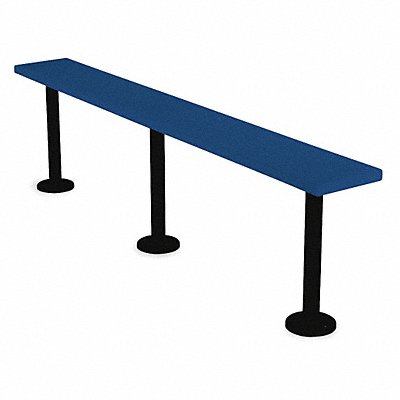 BRADLEY PED9536203 F9049 Pedestal Bench 3ft Wide Deep Blue