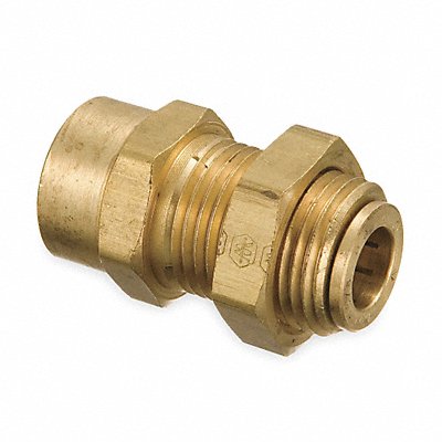 WEATHERHEAD 1873X4X4 Female Bulkhead 1/4-18 1/4 In Tube Sz
