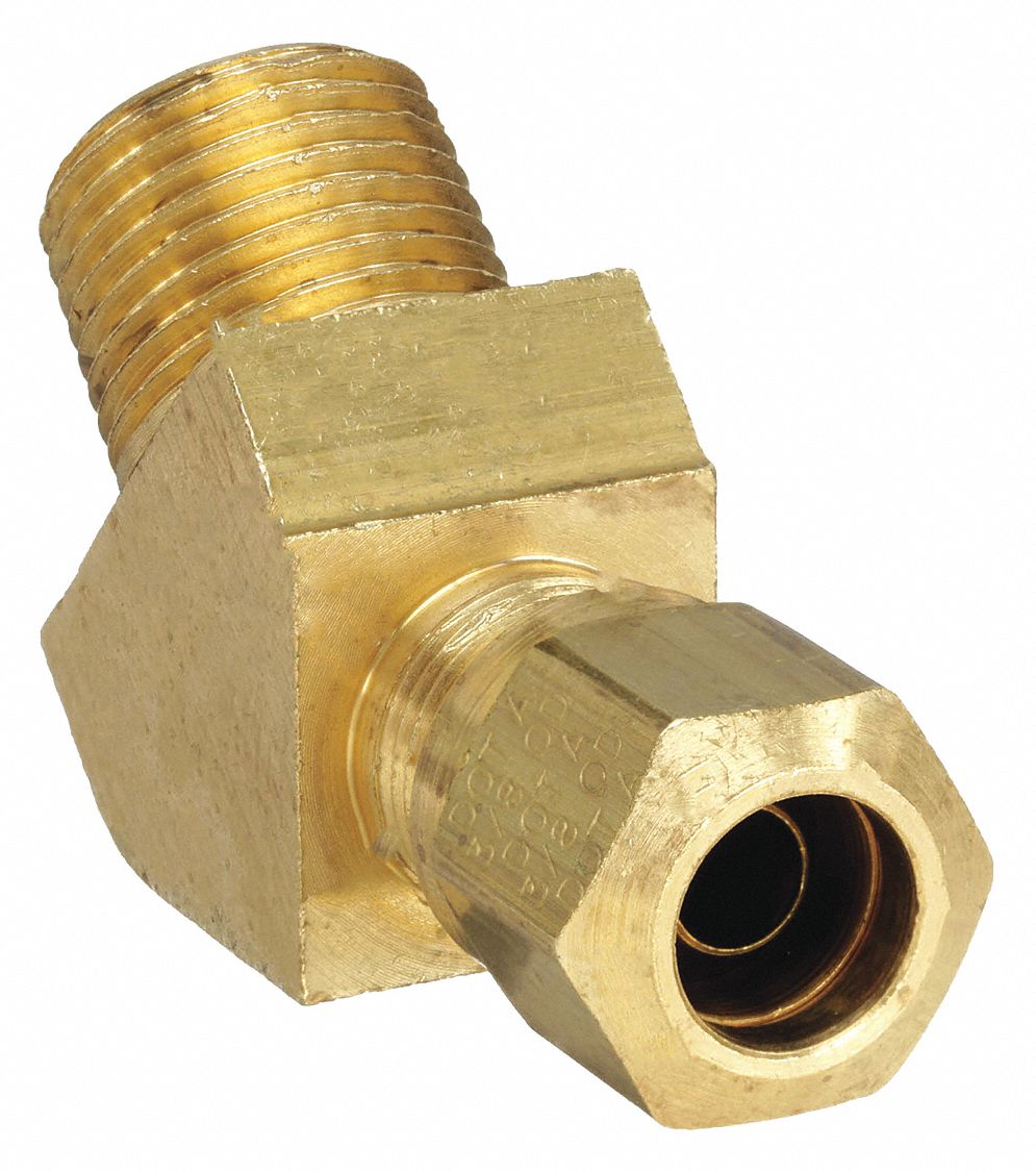 WEATHERHEAD 1480X8X4 Male Connector 45 Deg 1/2 In Tube Sz