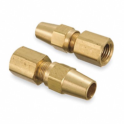 WEATHERHEAD 1366X6 Female Connector 1/4-18 3/8 In Tube Sz