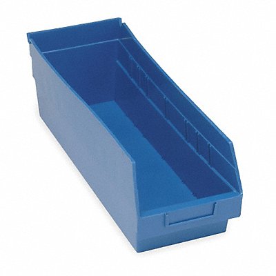 QUANTUM STORAGE SYSTEMS QSB204BL F9082 Shelf Bin Blue Polypropylene 6 in