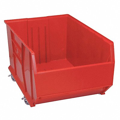 QUANTUM STORAGE SYSTEMS QUS998MOBRD D5574 Mobile Bin Red Polypropylene 17 1/2 in