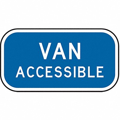 LYLE R78B12HA D9787 Van Accessible Parking Sign 6 x 12