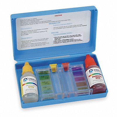 GRAINGER 2ZTV9 Water Analysis Kit For PH and Chlorine