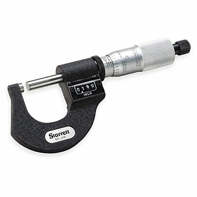 STARRETT T216XRL1 Digital Outside Micrometer 1 In Ratchet
