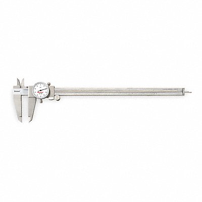 STARRETT 320212 Dial Caliper w/Case 12 In White