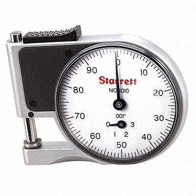 STARRETT 1010Z Pocket Dial Thickness Gauge Acc. .001