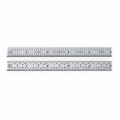 STARRETT C305R6 Steel Rule Flexible 6 In 5R Grad
