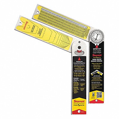 STARRETT CP505A12 Man-Reading Miter Protractor Grad 1 deg