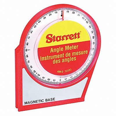 STARRETT AM2 Angle Meter Magnetic Base 0-90 Deg
