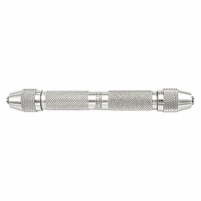 STARRETT 165 Double End Pin Vise 0-0.125 In Nickel