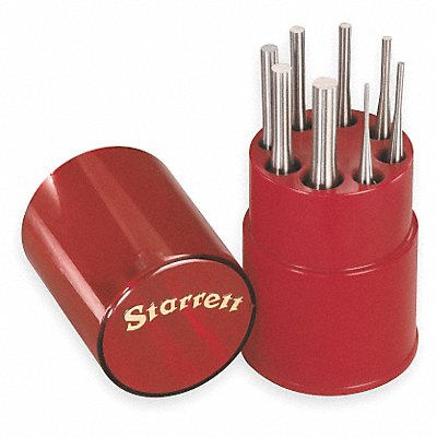 STARRETT S565WB Drive Pin Punch Set 8 Pieces Steel