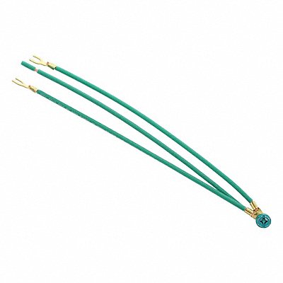 IDEAL 303289 Grounding Tail 3Wire PT 2Fork Green Pk25
