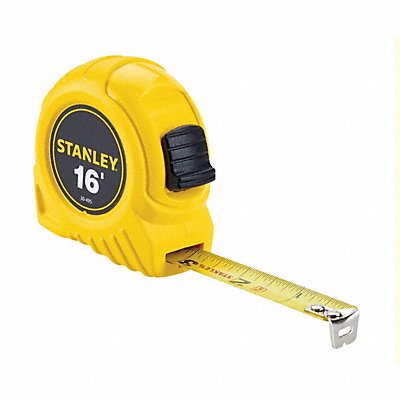 STANLEY 30495 Tape Measure 3/4 In x 16 ft Yellow In/Ft