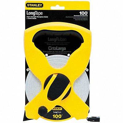 STANLEY 34790 Tape Measure 1/2 Inx100 ft Yellow/Black
