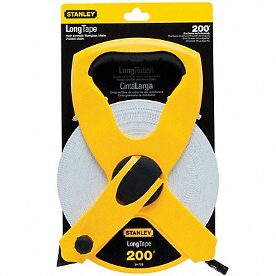 STANLEY 34793 Tape Measure 1/2 Inx200 ft Yellow/Black