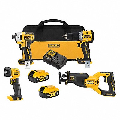 DEWALT DCK449P2 Cordless Tool Combination Kit 4 Tools